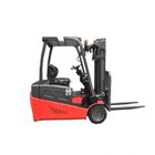 Red Color Three Wheel Electric Forklift AC Motor Power Souce CE Approval For Warehouse