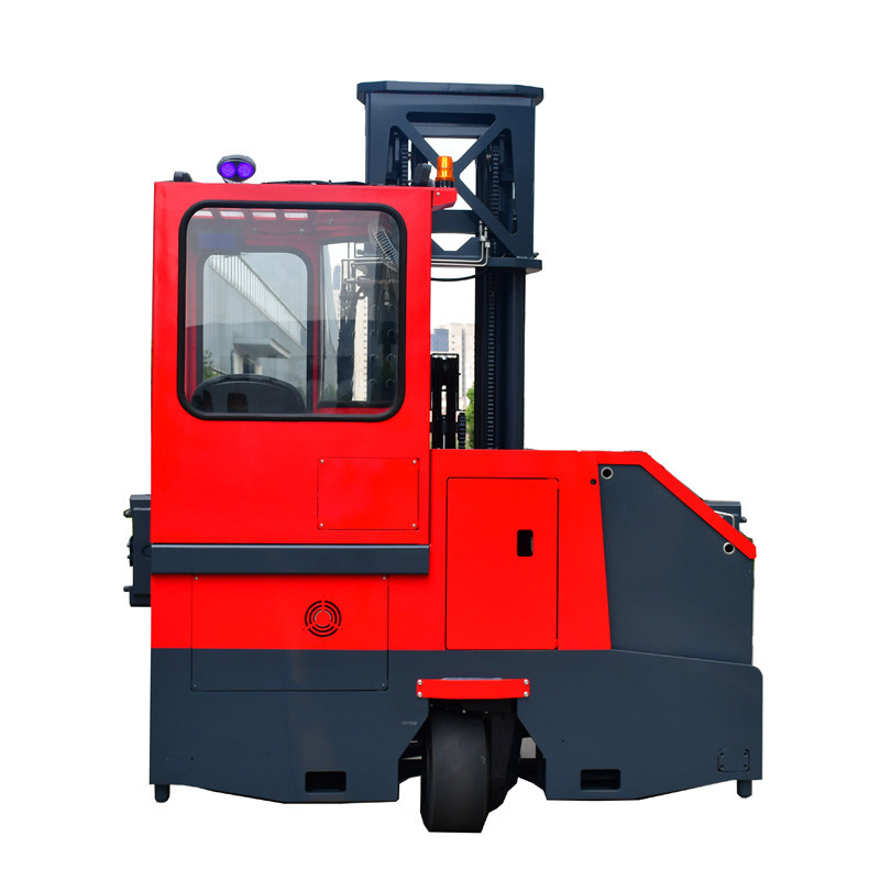 MAX 8m lifting height seated multi direction electric forklift 4-direction reach truck for narrow aisle